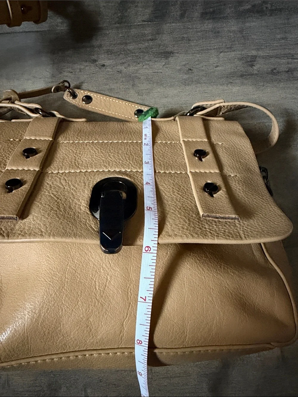 Via Spiga Tan Leather Flap Crossbody